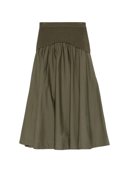  Simkhai Falda Midi Con Panel De Punto - Verde 
