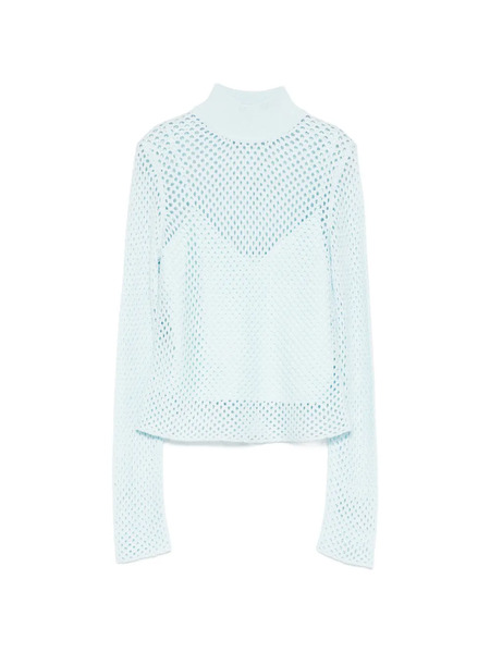  Simkhai Jersey Calado Con Cuello Alto - Azul 