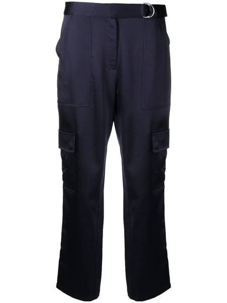  Simkhai Pantalones Ajustados De Satén - Azul 