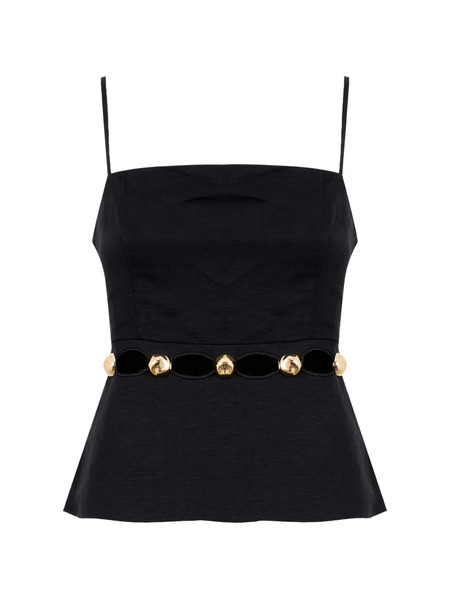  Simkhai Top Con Apliques - Negro 