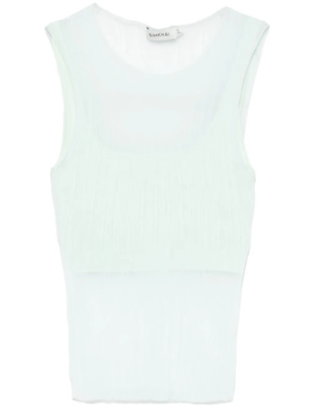  Simkhai Top Oakley Plisse - Verde 