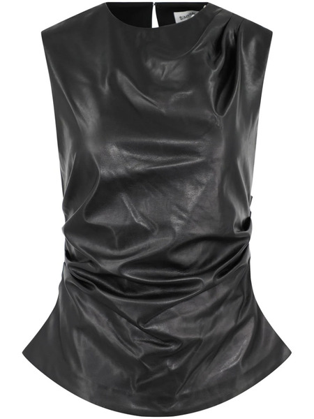  Simkhai Top Wynter Drapeado - Negro 