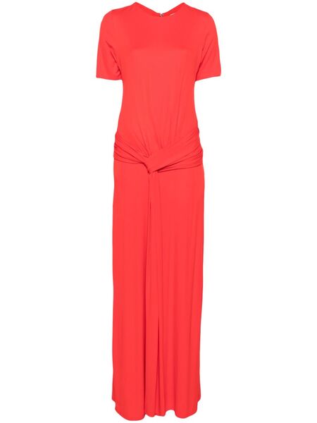  Simkhai Vestido Largo Drapeado - Rojo 