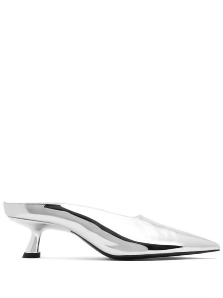  Simon Miller Mules Con Puntera Cerrada - Plateado 