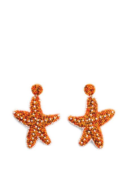  Simon Miller Pendientes Starfish Con Cuentas - Naranja 