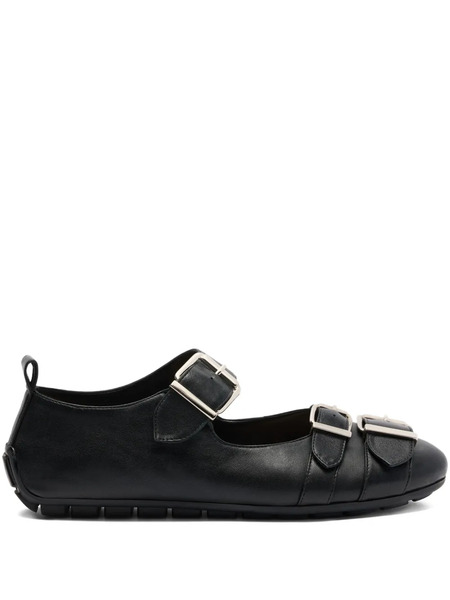  Simone Rocha Bailarinas Con Doble Hebilla - Negro 