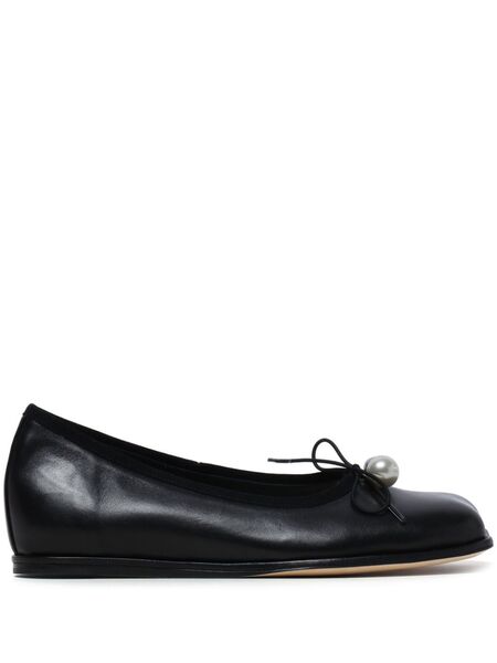  Simone Rocha Bailarinas Con Lazo - Negro 