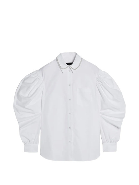  Simone Rocha Camisa Con Cuentas - Blanco 