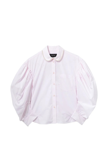  Simone Rocha Camisa Con Mangas Drapeadas - Rosa 
