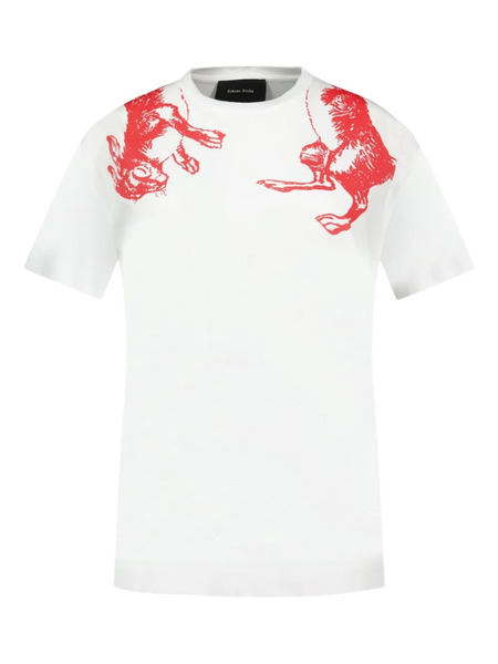  Simone Rocha Camiseta De Algodón - Blanco 