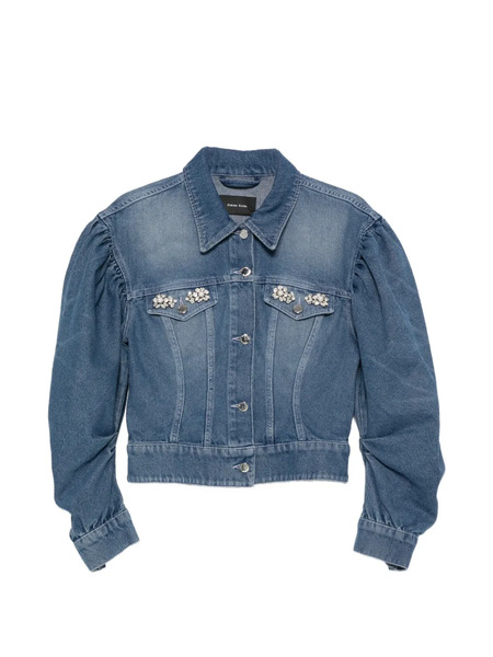  Simone Rocha Chaqueta Con Apliques - Azul 