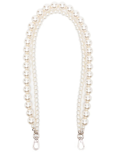  Simone Rocha Correa De Hombro Con Perlas Artificiales - Blanco 