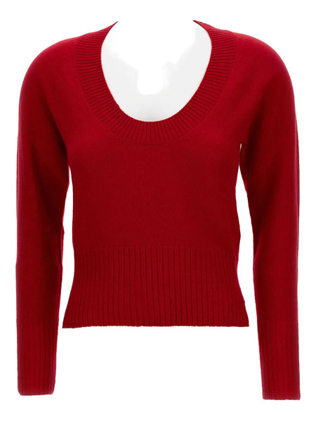  Simone Rocha Jersey Con Cuello Redondo - Rojo 