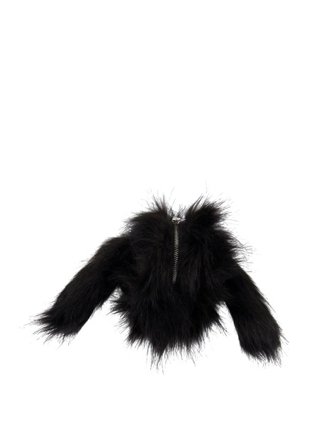  Simone Rocha Monedero De Pelo Artificial - Negro 