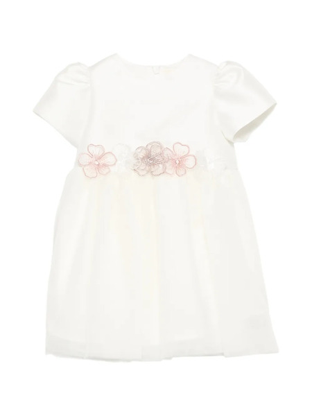  Simonetta Vestido Con Detalle Floral - Neutro 