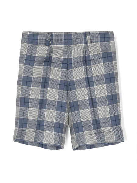  Siola Bermudas A Cuadros - Blanco 