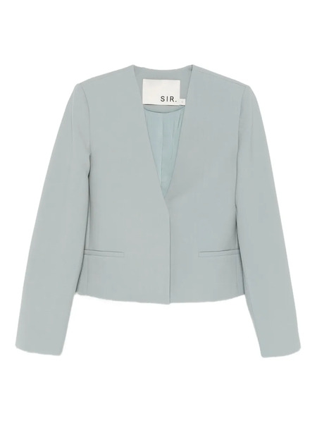  Sir. Blazer Con Cuello En V - Azul 