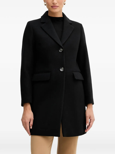  Sisley Abrigo Con Botones - Negro 