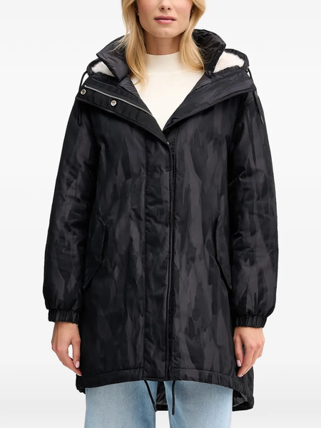  Sisley Parka Con Capucha - Negro 