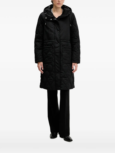  Sisley Plumífero Con Capucha - Negro 