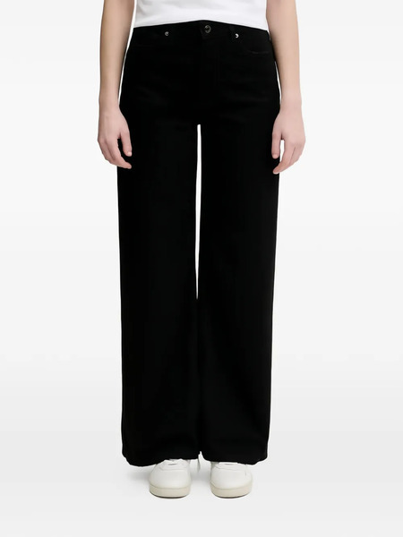  Sisley Vaqueros Con Parche Del Logo - Negro 