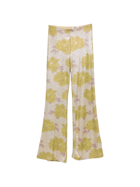  Siyu Pantalones Con Estampado Floral - Verde 
