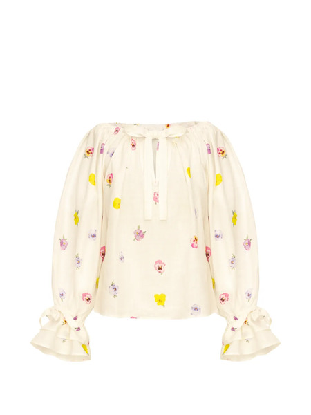  Sleeper Blusa Cha-cha Con Estampado Floral - Neutro 