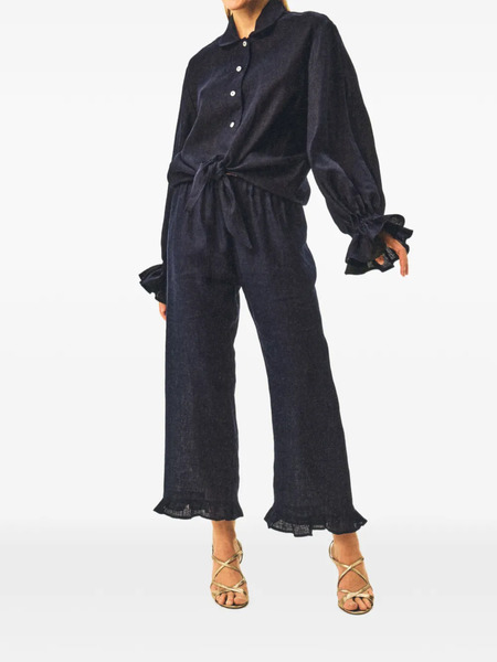 Sleeper Pantalones Capri - Azul 