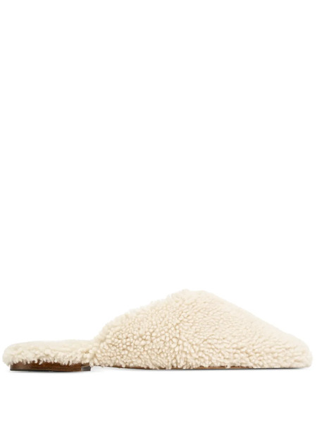 Sleeper Slippers Con Puntera Redonda - Neutro 