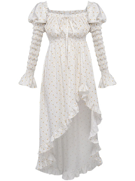  Sleeper Vestido Midi Con Estampado Floral - Blanco 
