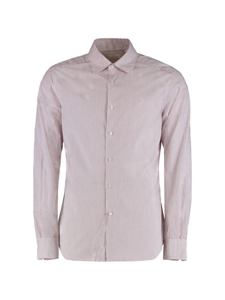  Slowear Camisa A Rayas De Algodón - Blanco 