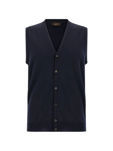  Slowear Chaleco Con Botones - Azul 