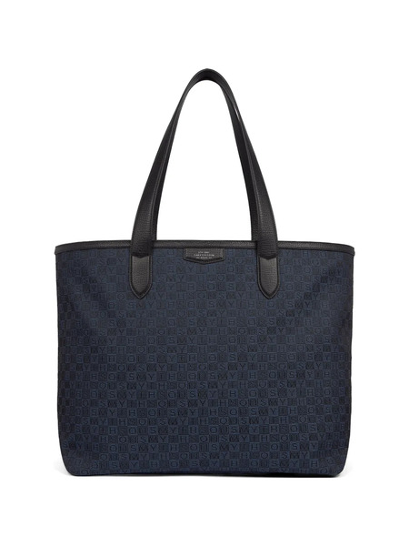  Smythson Bolso Shopper Stamp - Azul 