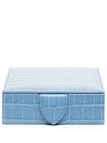  Smythson Joyero Con Bandeja - Azul 