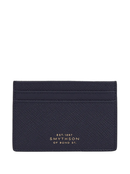  Smythson Tarjetero Panama Plano - Azul 