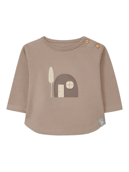  Snug Top Con Detalle Gráfico - Neutro 