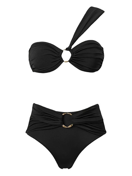  Sofia Erhan Bikini Con Detalle De Anilla - Negro 