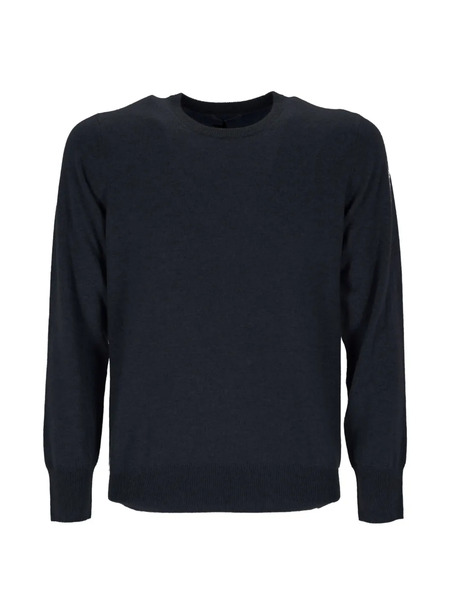  Soft Goat Jersey Con Cuello Redondo - Azul 