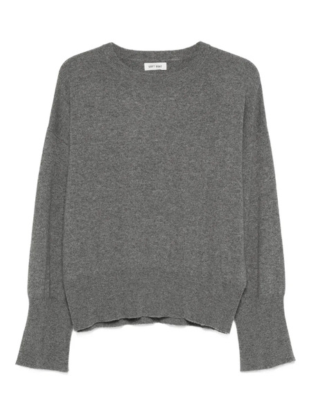  Soft Goat Jersey Con Cuello Redondo - Gris 