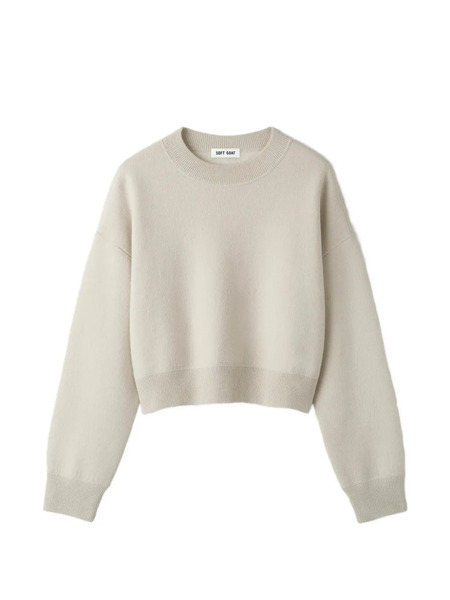  Soft Goat Jersey Con Cuello Redondo - Neutro 