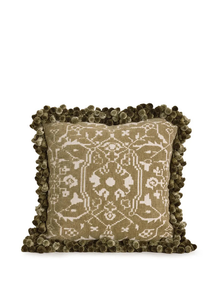  Soho Home Cojín Con Pompón - Verde 