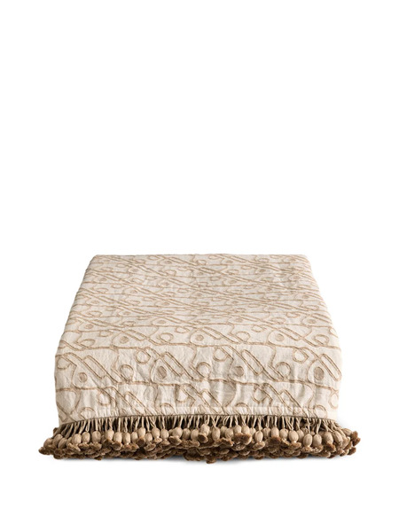  Soho Home Colcha Tilney Con Detalle De Borlas - Neutro 