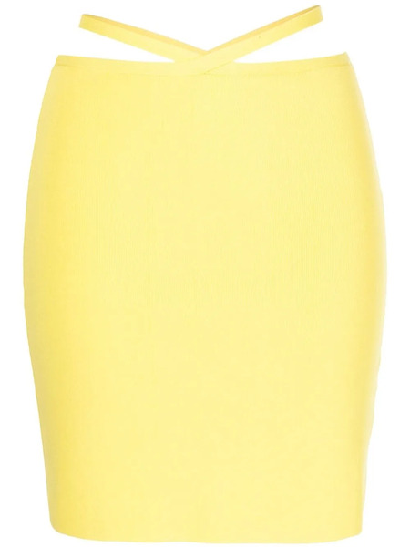  Solid & Striped Falda The Kai Ajustada - Amarillo 