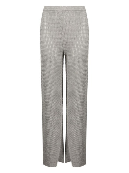  Solid & Striped Pantalones De Talle Alto - Plateado 