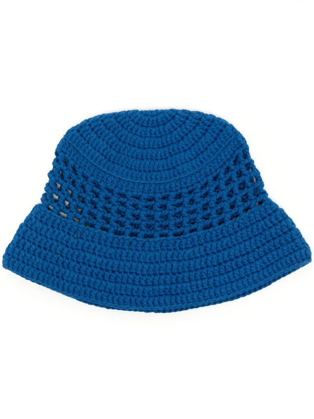  Solid & Striped Sombrero De Pescador De Ganchillo - Azul 