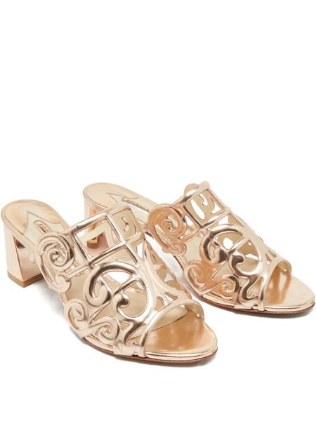  Sophia Webster Mules Con Aberturas - Rosa 