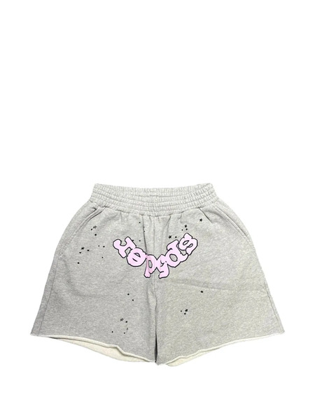  Sp5der Bermudas Con Logo Web - Gris 