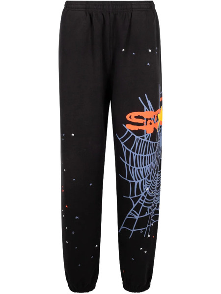  Sp5der Pantalones De Chándal Heavy Web - Negro 