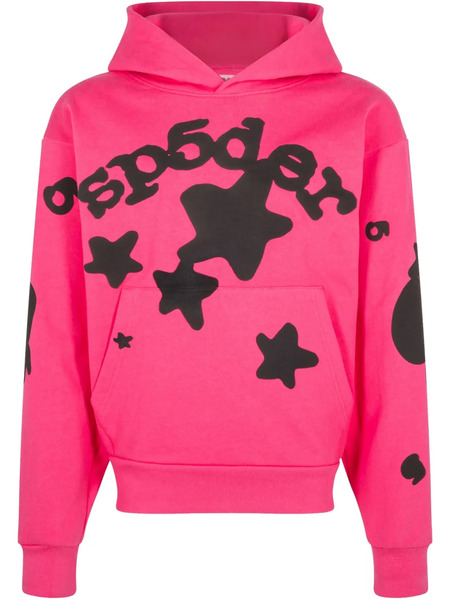  Sp5der Sudadera Beluga Fw 24 - Pink Con Capucha - Rosa 