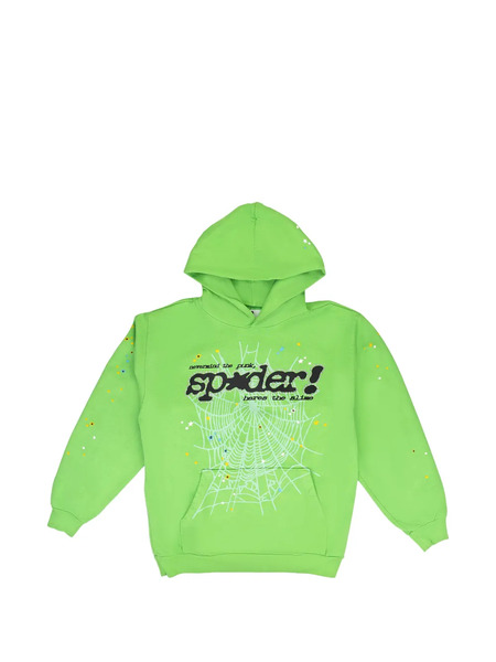  Sp5der Sudadera Stadium Punk V2 Con Capucha - Verde 